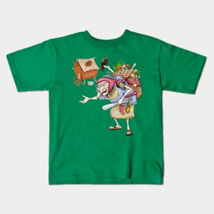 Baba Yaga & Chicken Leg Hut Kids T-Shirt